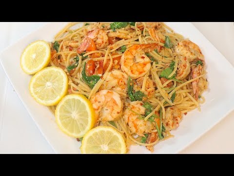 Shrimp Garlic Pasta in Under 30 Minutes: Al Dente Linguine with Fresh Tomatoes and a Buttery Garlic Sauce