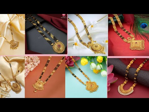 Gold stylish indian mangal suitra 