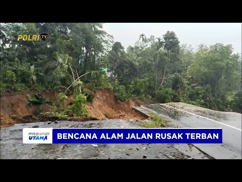 POLSEK IV KOTO AUR MALINTANG MELAPORKAN AKSES JALAN LINTAS PUTUS TOTAL