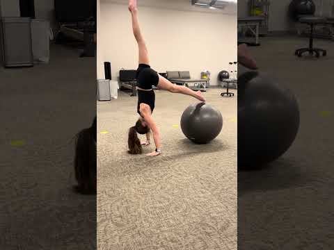 Dance Medicine Hand Stand w/ Exercise Ball