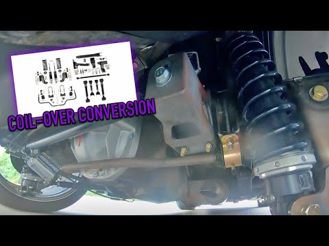 Fox body rear coil over conversion, plus track bar from Detroit Speed!