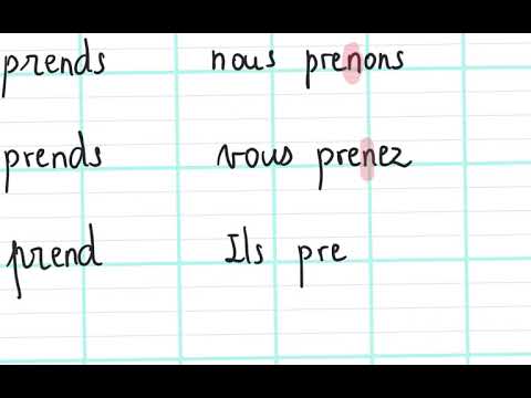 🇫🇷 15 Le verbe prendre au présent