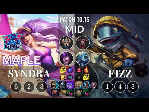 LNG Maple Syndra vs Fizz Mid - KR Patch 10.15