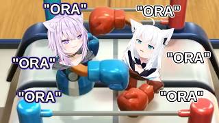 Okayu vs Fubuki INTENSE Battle in Toy Boxing【Hololive】