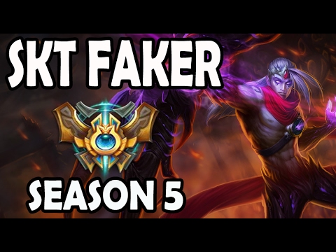 SKT T1 Faker Varus vs Azir MID Ranked Challenger Korea
