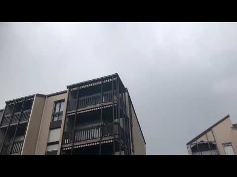 Violent impact proche orage violent de soirée lundi 21 juin 2021 à Clermont Ferrand Auvergne
