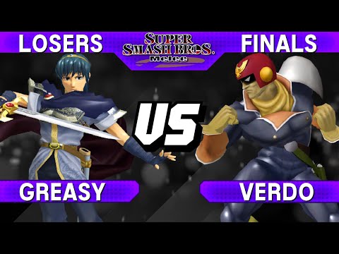 Smash Melee - Greasy (Marth) vs Verdo (Falcon) - S@LT 193 Losers Finals