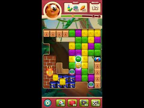 Toon Blast Level 6208 - NO BOOSTERS 🐻🐺🐱 | SKILLGAMING ✔️