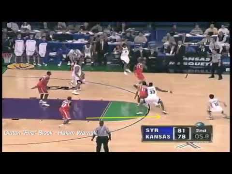 "Fire" Block - Syracuse 2003 National Championship - Hakim Warrick