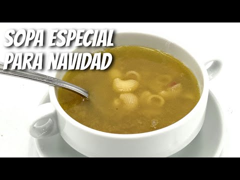 Sopa de Navidad muy reconfortante