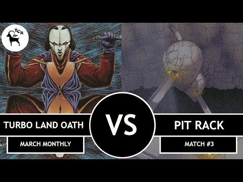 Turbo Land Oath vs Pit Rack - Premodern Monthly Open March 2022 Match #3