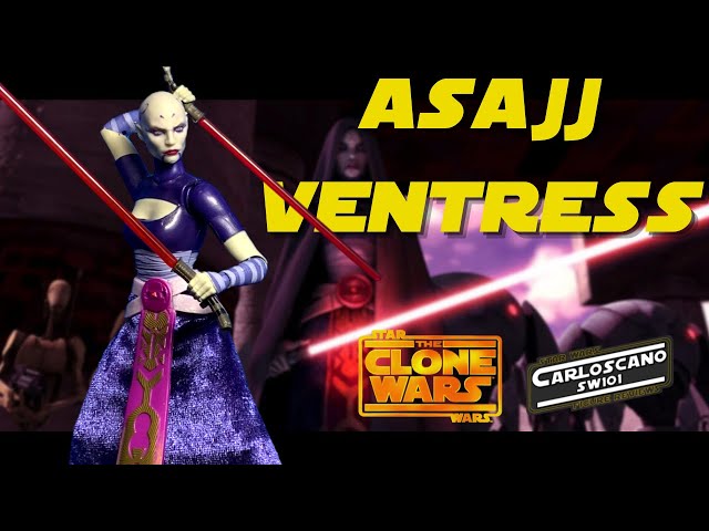 Vídeo relacionado con Star Wars The Black Series, Asajj Ventress (Bounty Hunter), The Clone Wars, Figura Coleccionable de 15 cm
