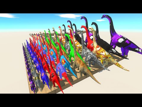 9999 Colors Brachiosaurus Championship Run - Animal Revolt Battle Simulator