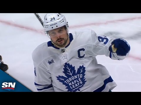 Maple Leafs' Auston Matthews Rifles Home Beauty Toe-Drag Goal vs. Avalanche