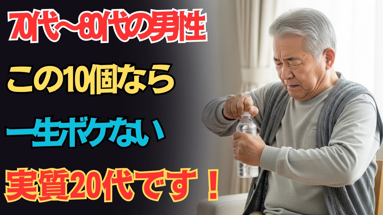 【70代〜80代男性必見】驚異の診断テスト10選！これができれば「脳も体も20歳若い」証拠。｜人生の教訓｜長生きの知恵｜オーディオブック