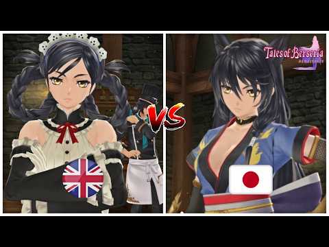 ENGLISH vs JAPANESE Voice Comparison - Tales Of Berseria Remastered