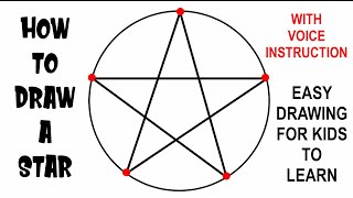 How to Draw a Star. Easy Step by Step Drawing Lesson.