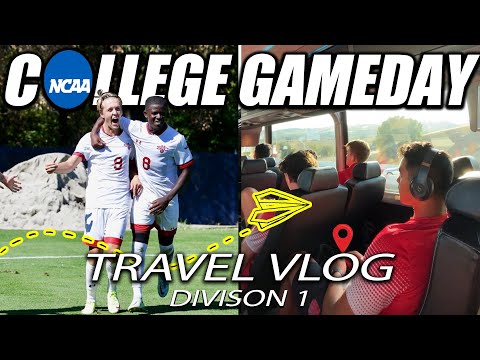 D1 SOCCER TRAVEL GAME-DAY VLOG/TRIP- (day in the life D1 soccer)
