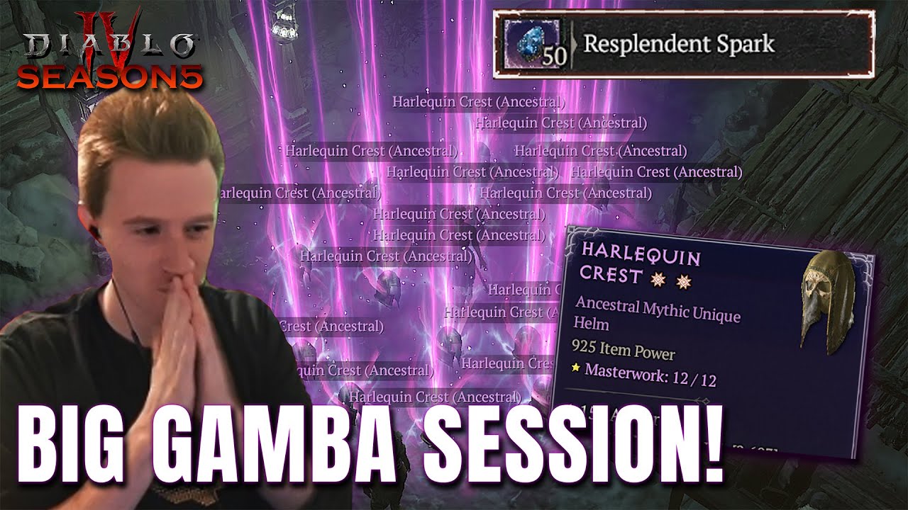 CRAFTING 16 SHAKOS! BIG GAMBA SESSION in Season 5 Diablo 4