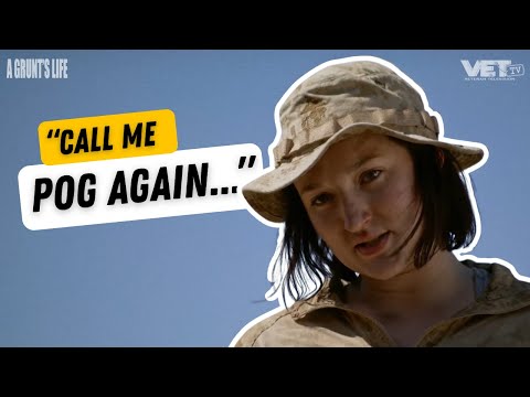 FEMALE MARINE POG FIGHTS GRUNTS