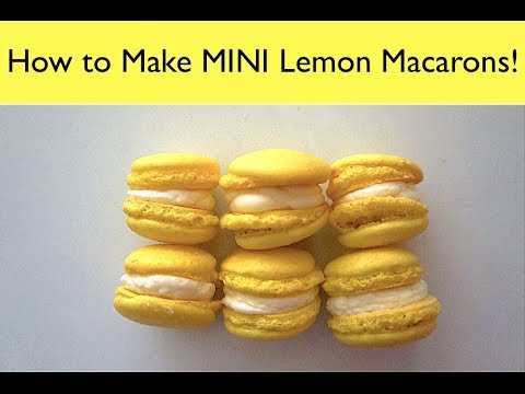 Mini Lemon Macarons!