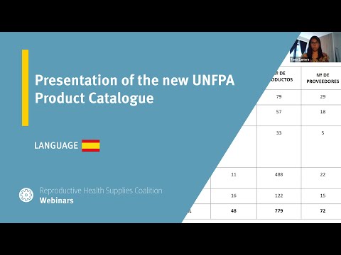 Presentation of the new UNFPA Product Catalogue