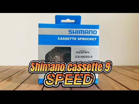 Unboxing shimano cassette 9 speed