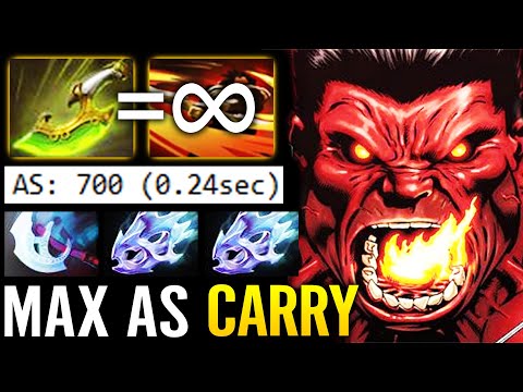 🔥 700 AS MAX Speed Axe! Swift Blink + 2x Moonshard NonStop Spin WTF IMBA Carry Build 7.29 Dota 2 Pro