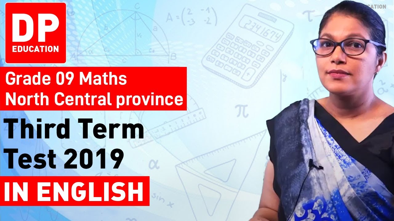 Grade 09 Maths - Third Term Test 2019 North Central Province