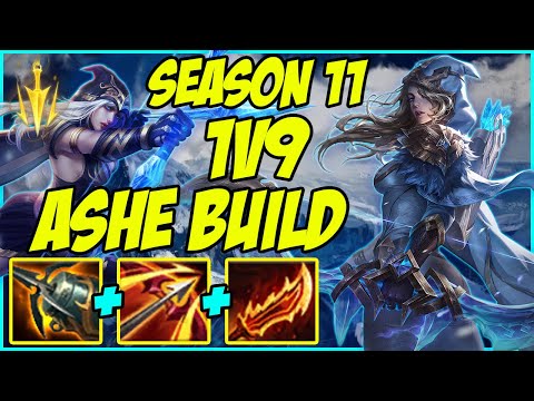 SEASON 11 ASHE 1V9 META BUILD | HOW IS NOBODY TALKING ABOUT THIS BUILD? LEAGUE OF LEGENDS GAMEPLAY