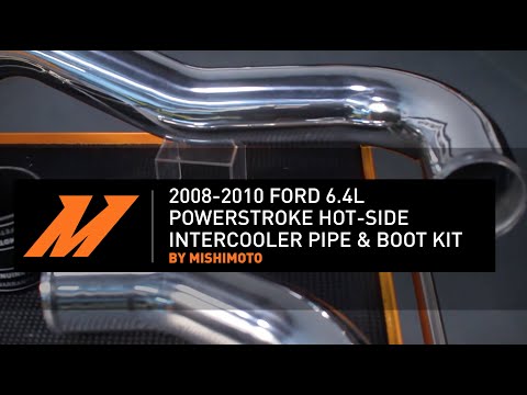 08-10 Ford 6.4L Powerstroke Hot-Side Intercooler Pipe and Boot Kit Features & Benefits by Mishimoto