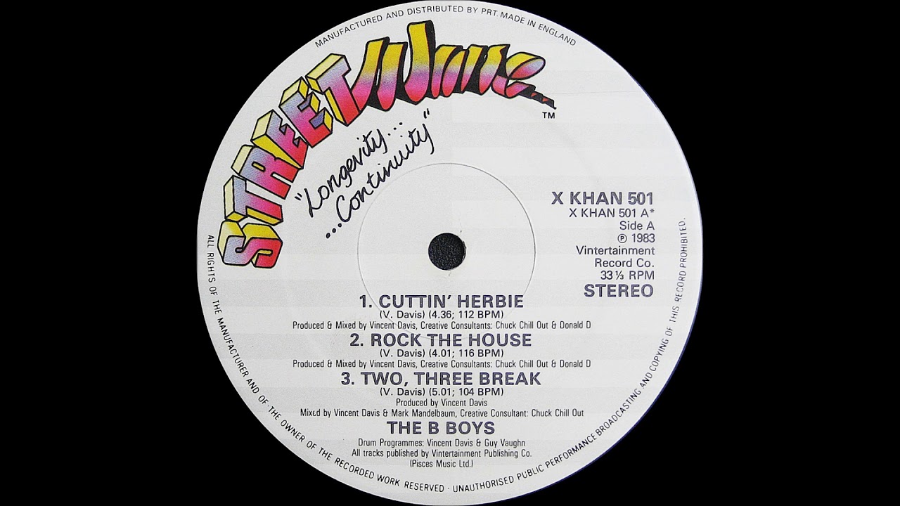 The B-Boys - Rock The House ( Streetwave Records 1983 )