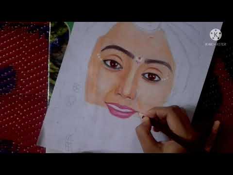 how to draw rukmini #rukumani #radhakrishna #acter #indian #allartinone