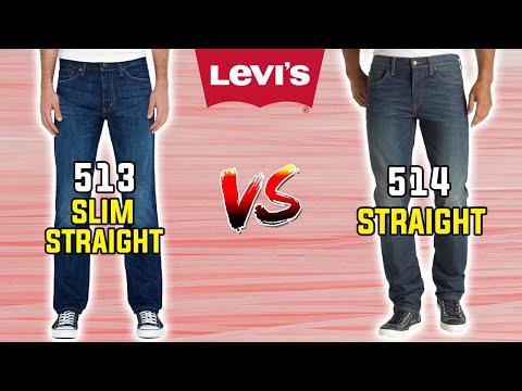 Levi's Slim Straight VS Straight Explained in 15 Seconds! 🤯 (513 VS 514)