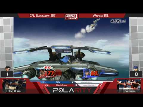 CFL Smackdown 127 WiiU - GxG | Duffo (Little Mac) vs Shunning (Ryo) - Winners R3