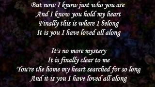 It is you (I have loved) - Dana Glover (lyrics)