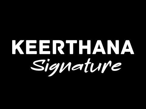 Keerthana Name Signature Style