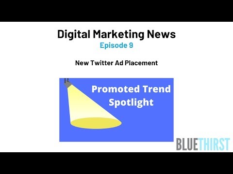 Promoted Trend Spotlight Ad Placement in Twitter Explore Tab
