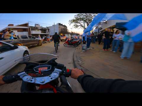 🇦🇷 Argentina a la FINAL 🇦🇷 | Así se vivió el festejo en Reconquista Sta. Fe 🚨 VOGE 300RR POV 4K