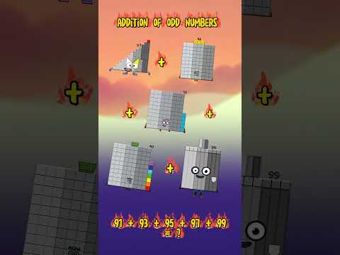 Number blocks addition up to 5 odd numbers #numberblocks #mathforkids #learntocount #addition #short