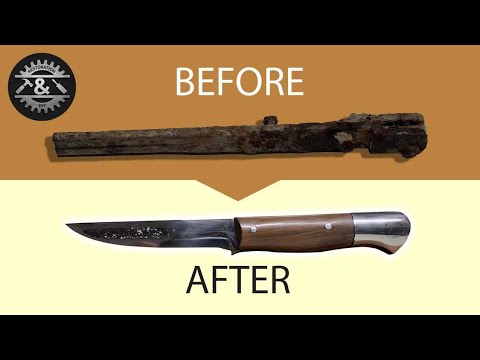 Antique Rusty Knife Restoration