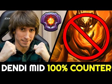 DENDI Mid 100% Counter Shadow Fiend 7.28 Dota 2