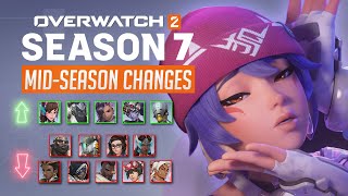 Supports are NERFED - Overwatch 2 MID SEASON 7 Patch