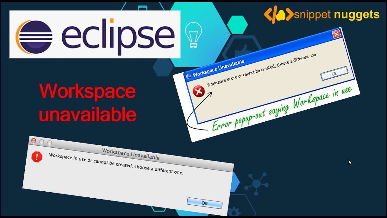 Solved | Eclipse Error: Workspace Unavailable