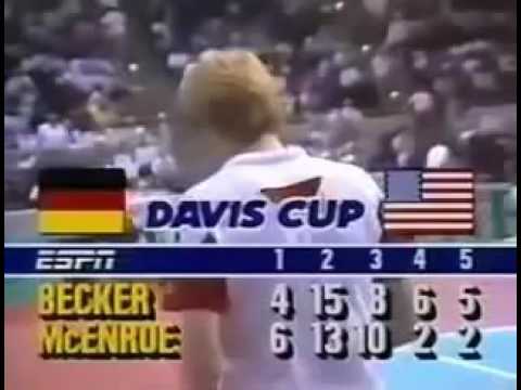 Davis Cup 1987   McEnroe vs Becker   31 31