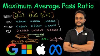 YouTube video 'Maximum Average Pass Ratio | Leetcode 1792'