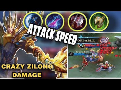 Zilong Maximum Attack Speed Must Watch || Insane Build 2023MLBB