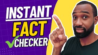How to FACT CHECK AI Generated Content in 1-Click