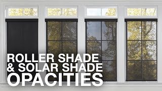 Roller Shades and Solar Shades Opacities | Blinds.com