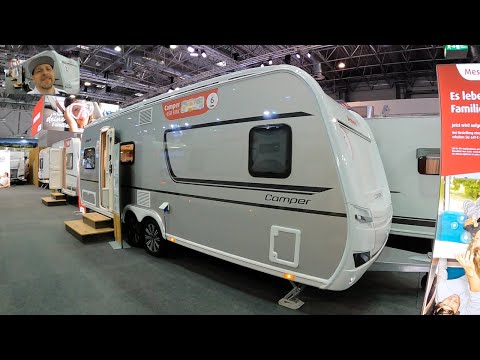 Dethleffs Camper 650 FMK luxury Camping Caravan travel trailer walkaround and interior V0630